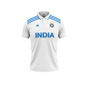 India 2023 Replica TEST World Cup Blue Cricket Jersey